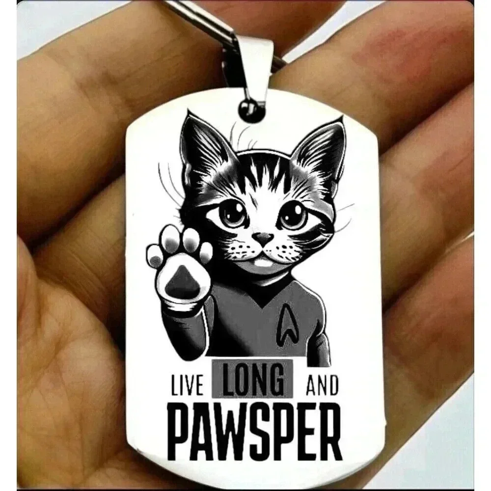 Kitty Cat Love Long Pawsper Hot Cute Keychain